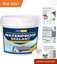 Clear Waterproofing Agent - 1.32 Gallon Acrylic Sealant for Indoor  Outdoor Use