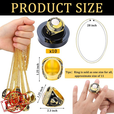 #ad Highergo 10pc Trophy Rings MVP Dancer Star Sports Display Stand $98.99