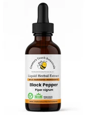 Black Pepper Tincture | Piper nigrum Nutrient Absorption Support | Alcohol-Based