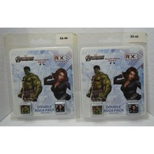 Marvel Avengers Hulk Black Widow Double ROCX Reusable Stickers New Lot of 2