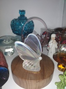 フェントン バタフライ柄カーニバルグラス ヴィンテージ フェントン