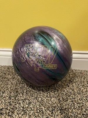 14lb Hammer Raw Hammer Bowling Ball Silver/Green 14lbs