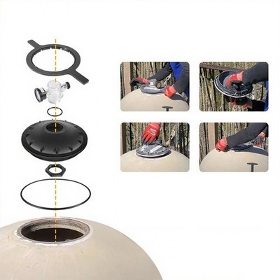 154856 Black Buttress Thread Closure Replacement Kit For  Pool Spa Filter