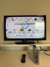 Nintendo Wii Console Bundle With Custom Transparent Clear Tested Works