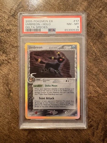 Pokémon Umbreon 17/113 Delta Species EX Holo Rare 2005 English PSA 8