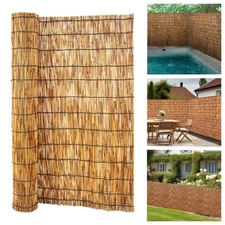 90x300cm Reed Privacy Screen Balcony Patio Yard Fencing Windscreen Fencing US