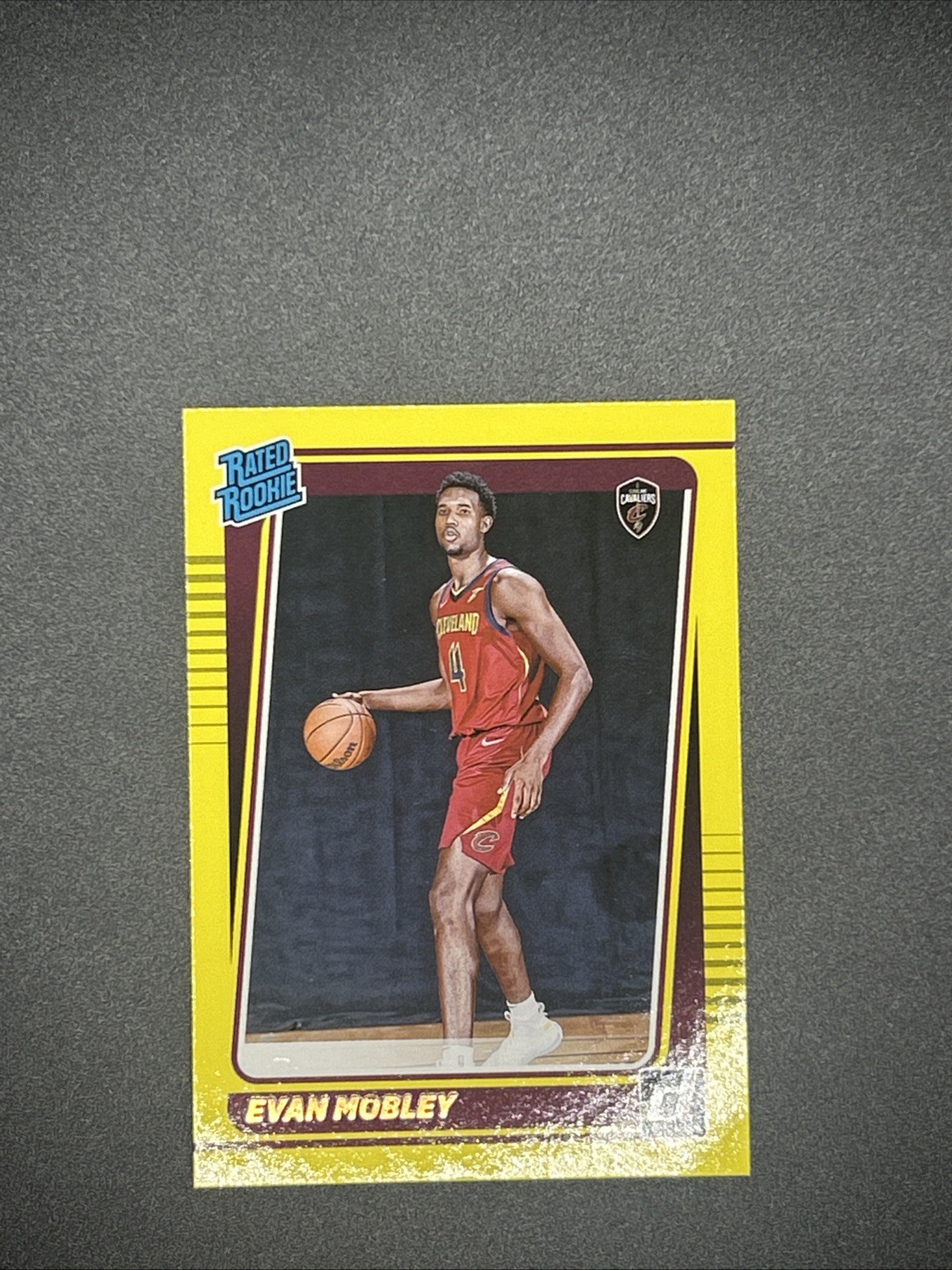 2021-22 Panini Donruss - Rated Rookie Evan Mobley #225 Yellow Flood (RC)