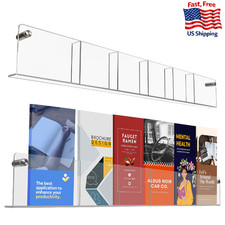 Acrylic Brochure Holder Wall Mount Pamphlet Flyer Stand Aesthetic Design
