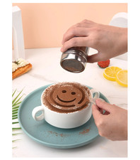 Stainless Steel Powder Icing Sugar Cocoa Chocolate Flour Duster Sifter Shaker