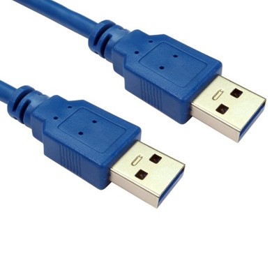 Kabel Direkt 2m USB 5Gbps Typ A M auf Typ A M Datenkabel - Blau