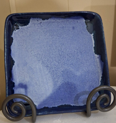McCarty s Pottery Blue 8 1/2  Tray GENUINE ALWAYS 1st QTY HERE NEW GREAT GIFT