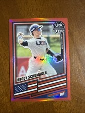 2026 Stars & Stripes BRODY SCHUMAKER Red Prizm /399 #37