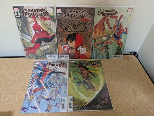 The Amazing Spider-Man: Torn #1 - 5 COMPLETE SET (Marvel Comics 2025-2026) NM