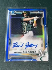 2021 Bowman Chrome Michael Guldberg BLUE /150 AUTOGRAPH