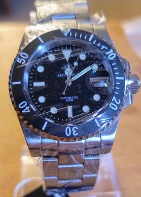 ADDIESDIVE MY-H3 Black Diver Nh35 Automatic Dive Watch. US Shipper!!!!