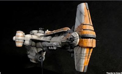 Star Wars Rogue 1 Rebel Hammerhead Corvette Cruiser 17'' W Stand 1/350 3d Model