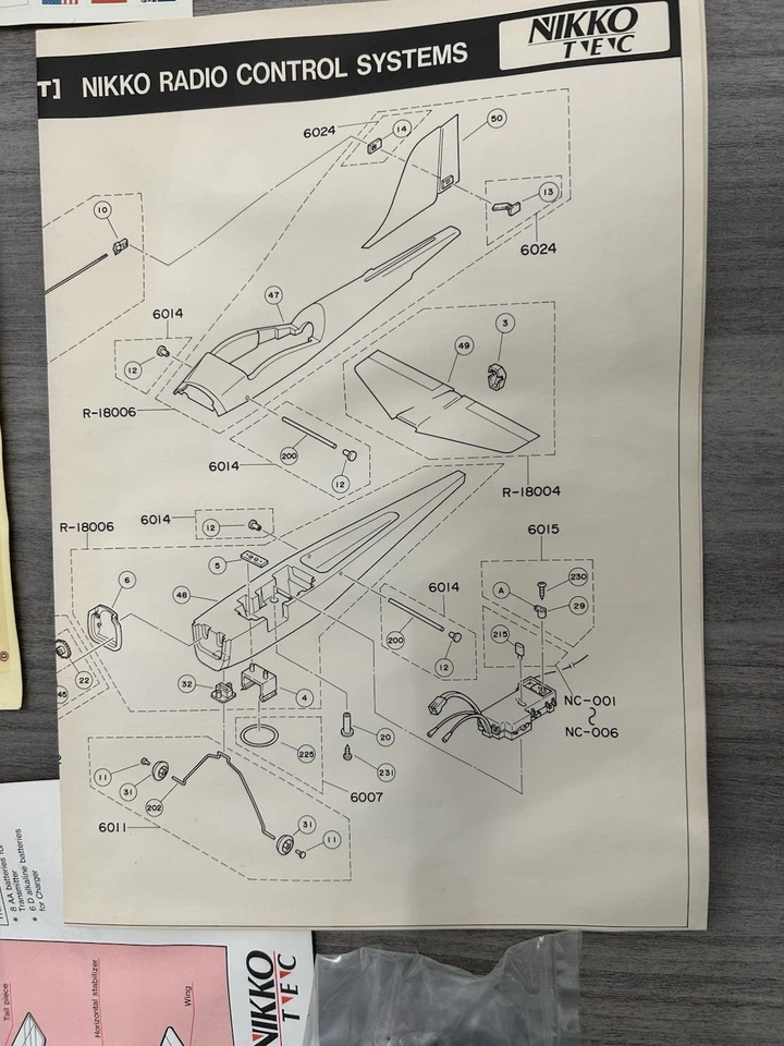 Avión Nikko Radiocontrolado Alimentado por Batería 1990 Avión Columbia Foto 4 de 4