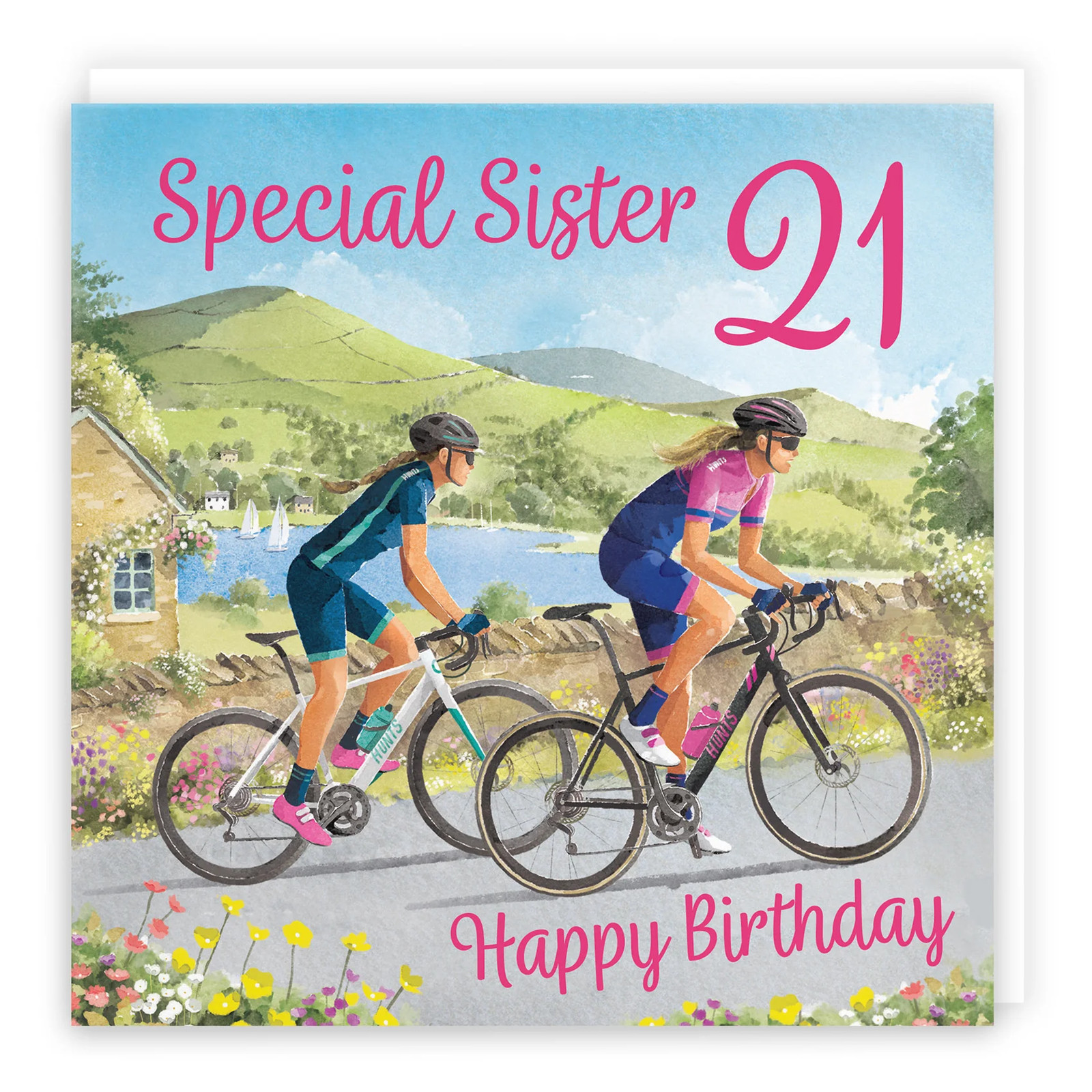21st Sister Cycling Birthday Card Milo's Gallery