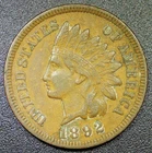 VF+ 1892 1C Indian Head Cent