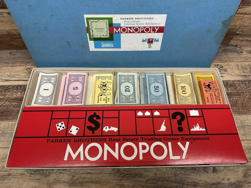 Parker Brothers Monopoly Juego 1961 Juego de Mesa 100% Completo  Foto 3 de 4