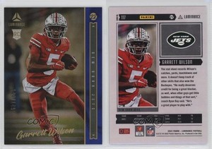 2022 Panini Luminance Rookie Blue /149 Garrett Wilson #117 Rookie RC