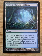 MTG Zendikar Misty Rainforest Fetch Land [Italian] [NM] Near Mint