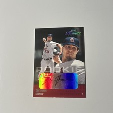 2003 Playoff Prestige - Rookie Dan Haren #208 Autographed Card. rookie card picture