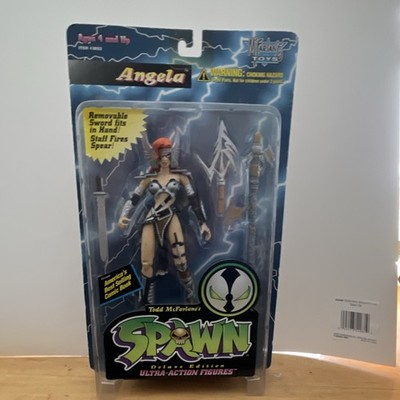 McFarlane Toys Angela Spawn Ultra-Action Figure Sword Staff Fires Spear