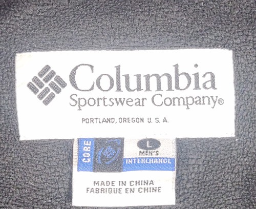 Columbia Interchange Jacket Men's Size Large Beige Black Fleece Liner Full Zip - Picture 6 of 6