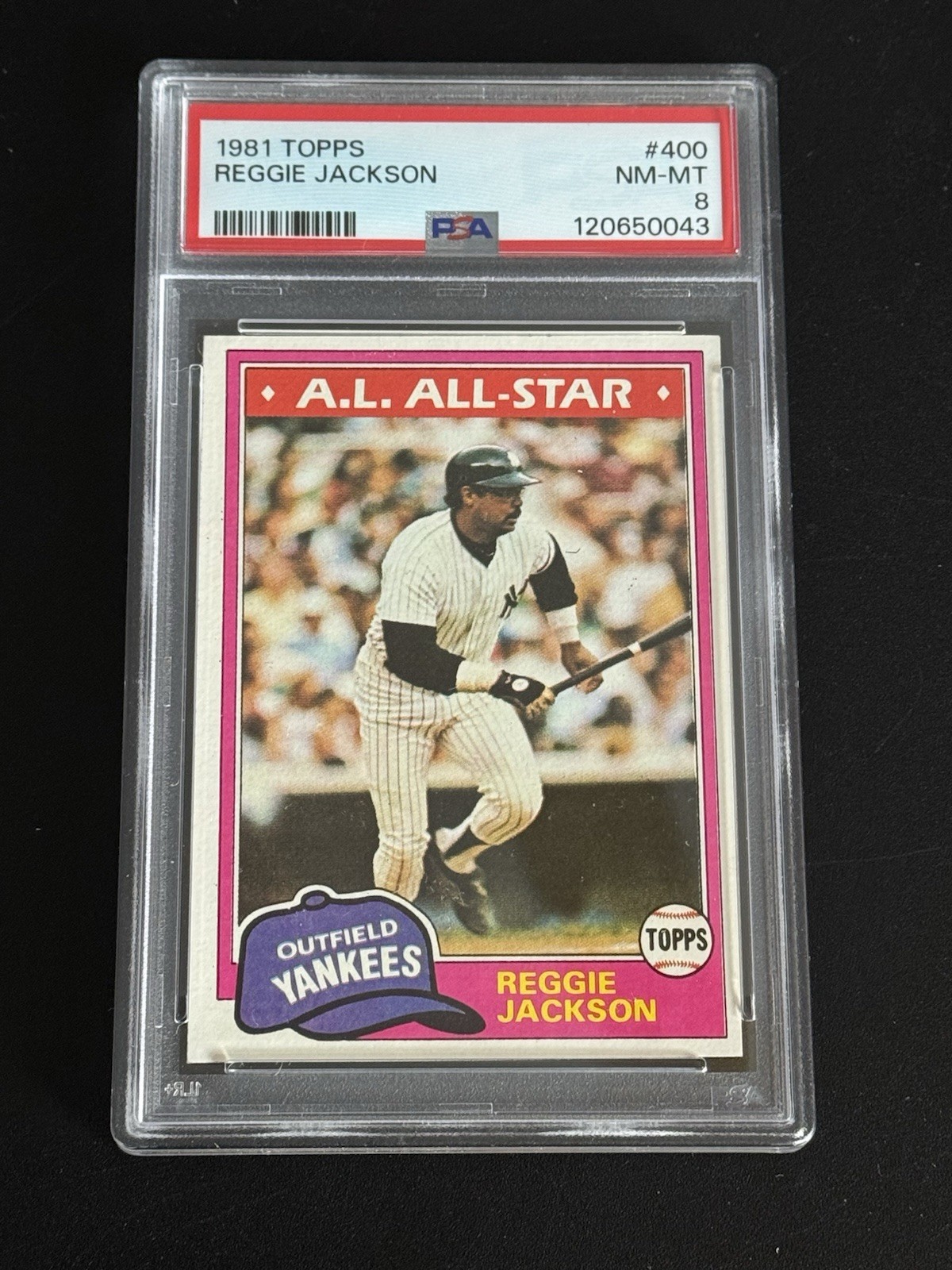 1981 Topps - Reggie Jackson #400 PSA 8 NM-MT