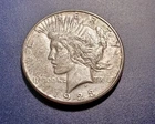 Choice AU 1923-S U.S. Peace Dollar (Original toning)