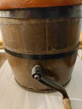 "Zschocke"Butterfass antik aus Holz,Oval s.Fotos,Höhe 30cm,Breite 26cm