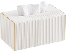 Extra Large Rectangle PU Leather Tissue Box Cover with Magnetic Closure,