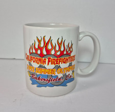 California Firefighters 1993 Summer Olympics Coffee Mug Cup Bakersfield CA