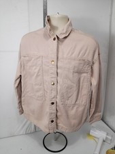 Serra Women's Western Button Down Oversized Shirt/Jacket Tan Beige M