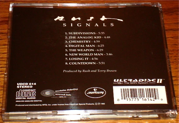 RUSH ~ SIGNALS ~ MFSL 24-KARAT GOLD CD Foto 3 de 3