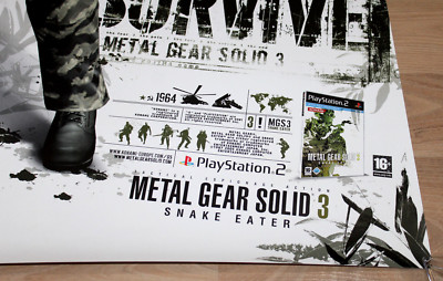 非売品】L GEAR SOLID 3 B2ポスター 非売品】L GEAR SOLID 3 B2