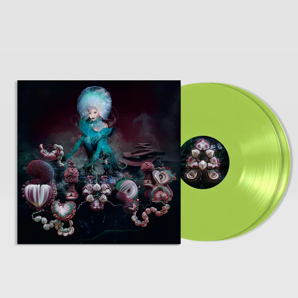 BJORK * FOSSORA * HMV LIMITED 2x TRANSPARENT LIME GREEN VINYL * BN&M! * ATOPOS - Image 4 of 4