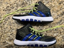 VERY Nice  ADIDAS Basketball Sneakers Black/Blue/White/Yellow - Size 5.5 YOUTH