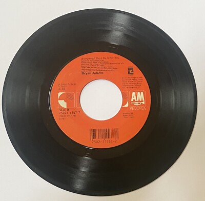Bryan Adams '' (Everything I Do) I Do It For you  ''  Soundtrack 45 vinyl record