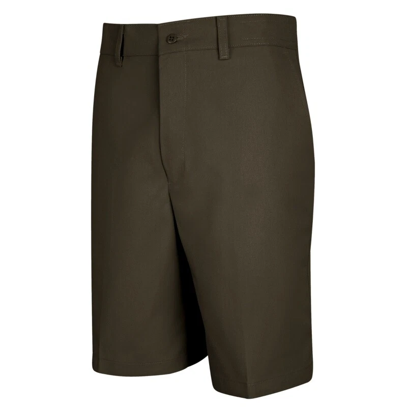 Pantalones cortos de trabajo Red Kap Dura-Kap frente liso uniforme industrial para hombre Foto 3 de 4