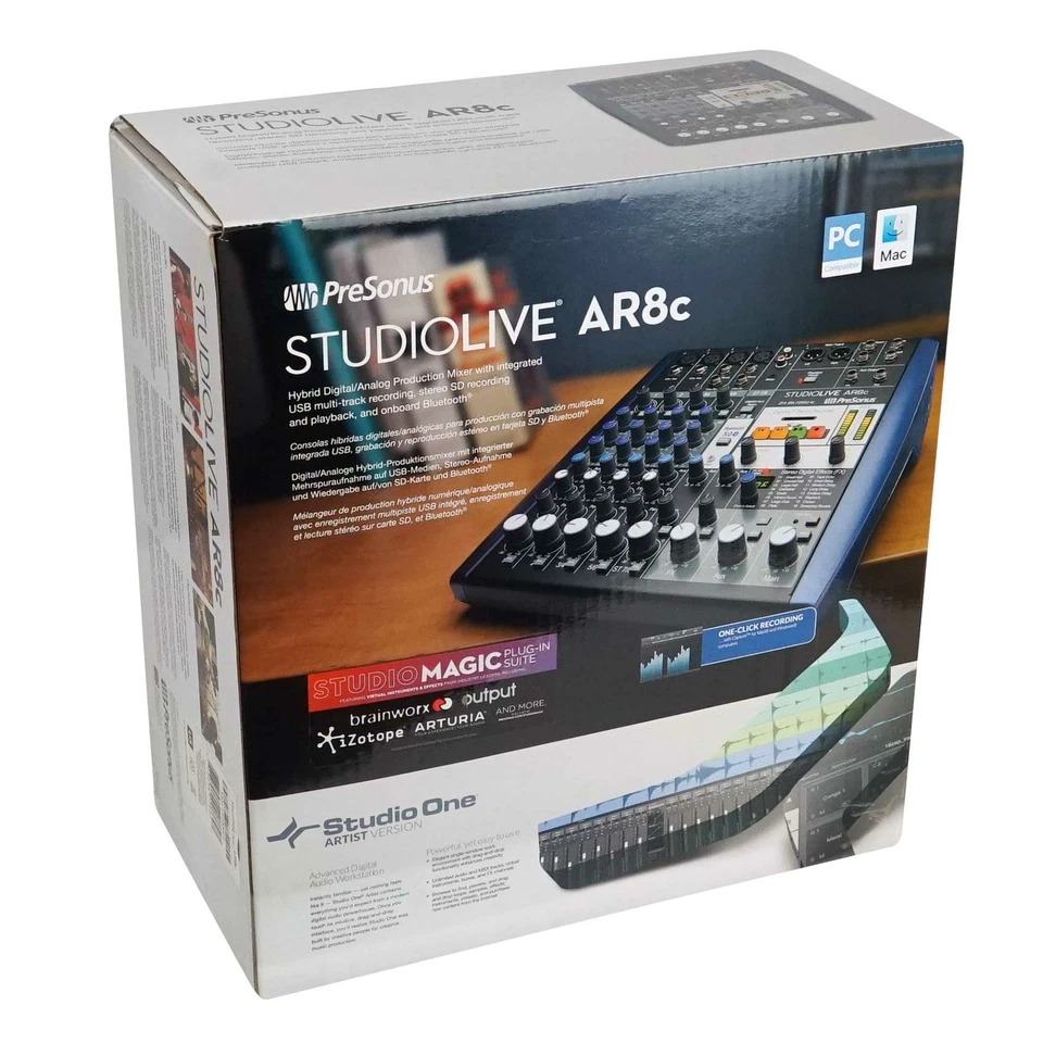 PRESONUS StudioLive AR8 8-Channel USB Studio Recording Mixer Audio Interface - Image 4 of 4