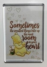 XL FRIDGE MAGNET ⭐ SMALLEST THINGS TAKE UP THE MOST ROOM IN YOUR HEART ⭐ POOH ⭐ 