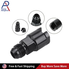 6AN Fuel Adapter Fitting to 5/16" GM Quick Connect W/Thread Female BLACK LS EFI