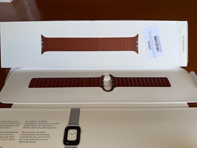 Apple Leather Link Umber size S/M for 44/45/46/49mm MP853AM/A