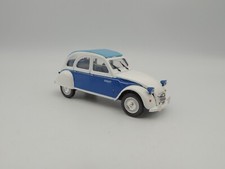 Norev - Citroën 2CV Blanche Et Bleu - Voiture Miniatures Norev 1/43
