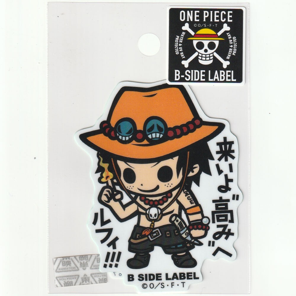 ONE PIECE x B-Side Label Sticker Portgas D. Ace A Waterproof