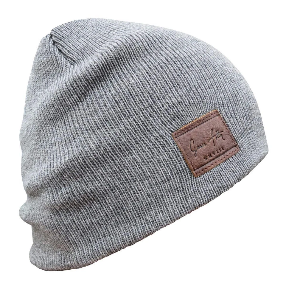 Gorro de punto para hombre o mujer gris claro Foto 3 de 3