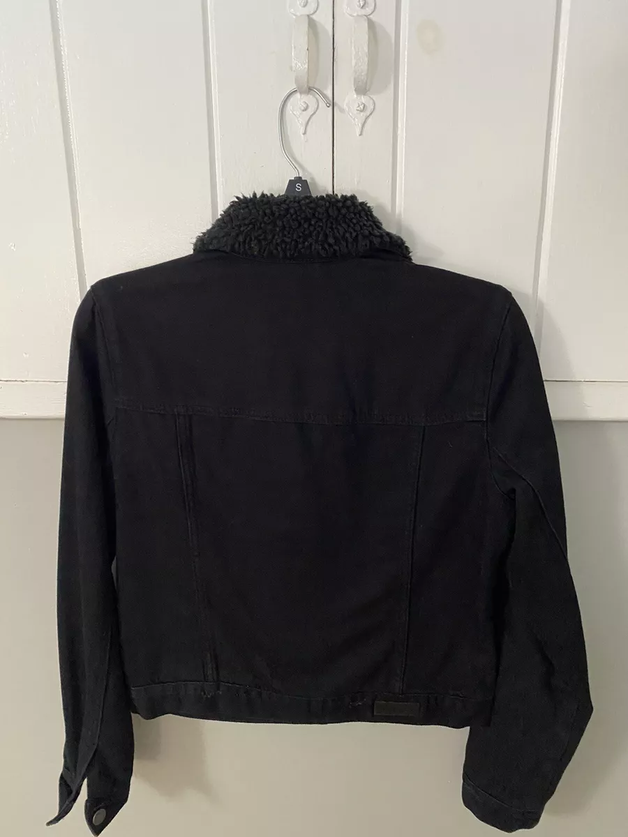 Sherpa lined deals denim jacket abercrombie