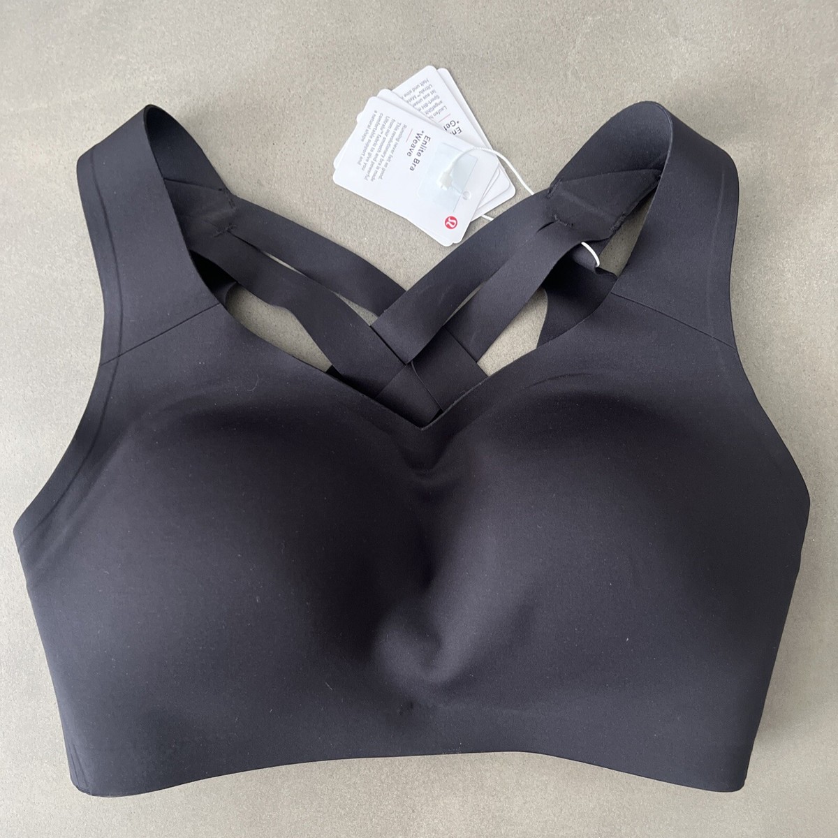 Lululemon Enlite Bra *Weave NWT Size 32DD Black Ultralu Lululemon Enlite Bra *Weave NWT Size 32DD Black Ultralu